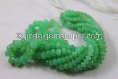 Chrysoprase Far Faceted Roundelle Beads